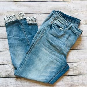 Vanilla Star | Crochet Detail Jeans